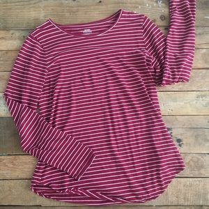 Old Navy Striped Long Sleeve Tee size M tall
